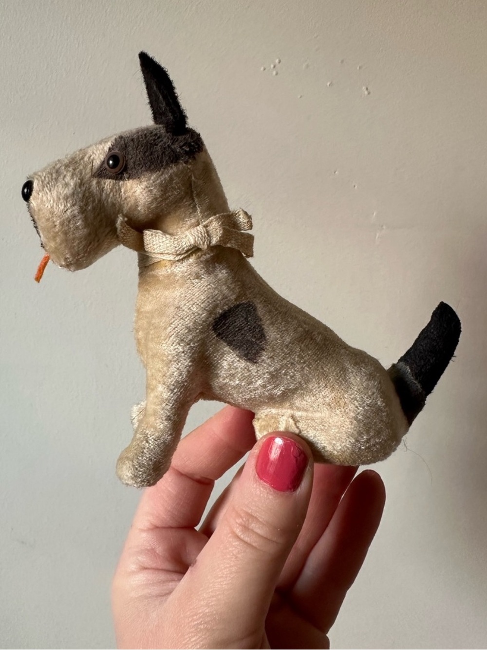 Vintage Fripon Fox Terrier Flocked